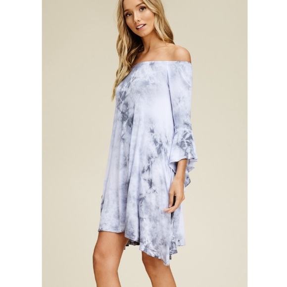 Off the shoulder Tie Dye Dress - Picture 4 of 5